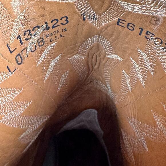 Lucchese Hornback Caiman Tail Buffalo Pony Boots Men's 14 D Brown Limited L1324 - Picture 10 of 12